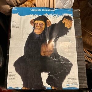 Complete chimpanzee costume.